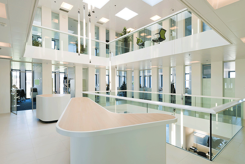 Cour intérieure ENERGY CAMPUS Lupfig, STIEBEL ELTRON