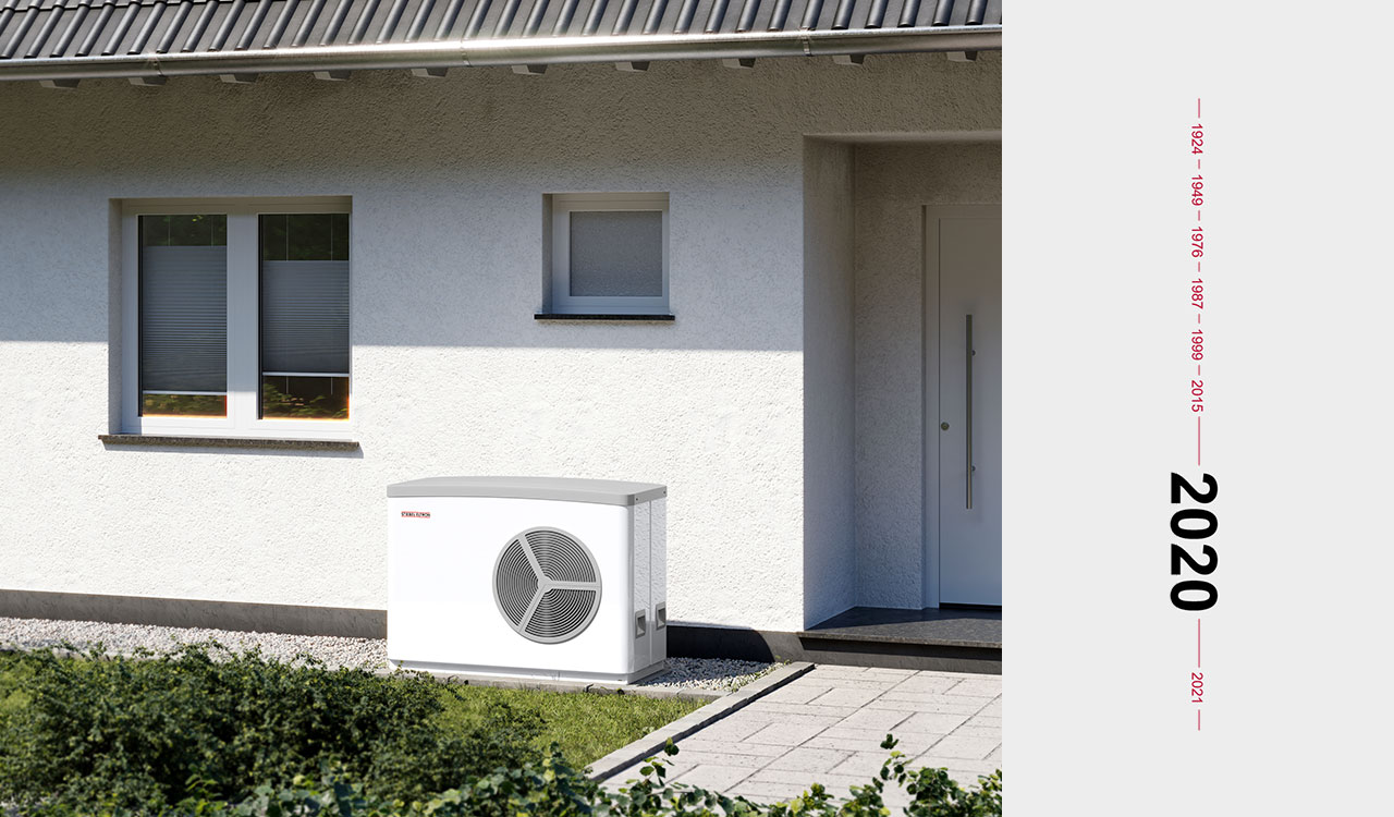 Pompe à chaleur pour la rénovation de n’importe quel système de distribution de chaleur avec une température départ jusqu’à 75 °C