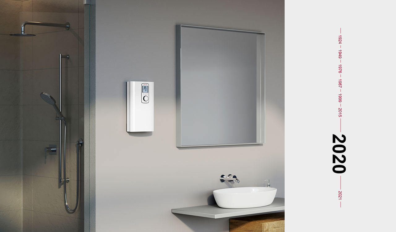 Premier chauffe-eau instantané compact monophasé à fil nu et technologie 4i pour une production d’eau chaude sanitaire précise et efficace en continu