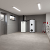 Pompe à chaleur à sondes géothermiques avec dispositifs de ventilation