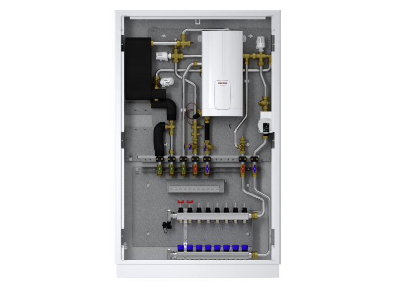 STIEBEL ELTRON Station de transfert eau chaude sanitaire et chauffage avec appoint électrique WS-DUO-T Premium S